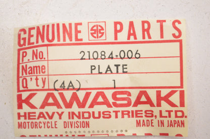 OEM Kawasaki 21084-006 Contact Breaker Plate NOS