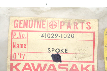 OEM Kawasaki 41029-1020 Right Hand Inner Front Spoke Qty 2 NOS