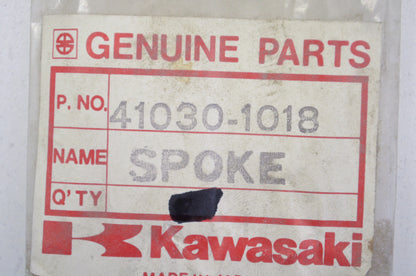 OEM Kawasaki 41030-1018 Left Hand Rear Outer Spoke Qty 4 NOS