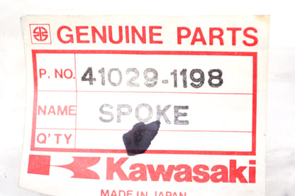 OEM Kawasaki 41029-1198 Rear Inner Spoke 190Mmx NOS