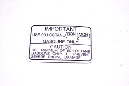 OEM Kawasaki 56030-1177 Gasoline Label NOS