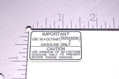 OEM Kawasaki 56030-1177 Gasoline Label NOS