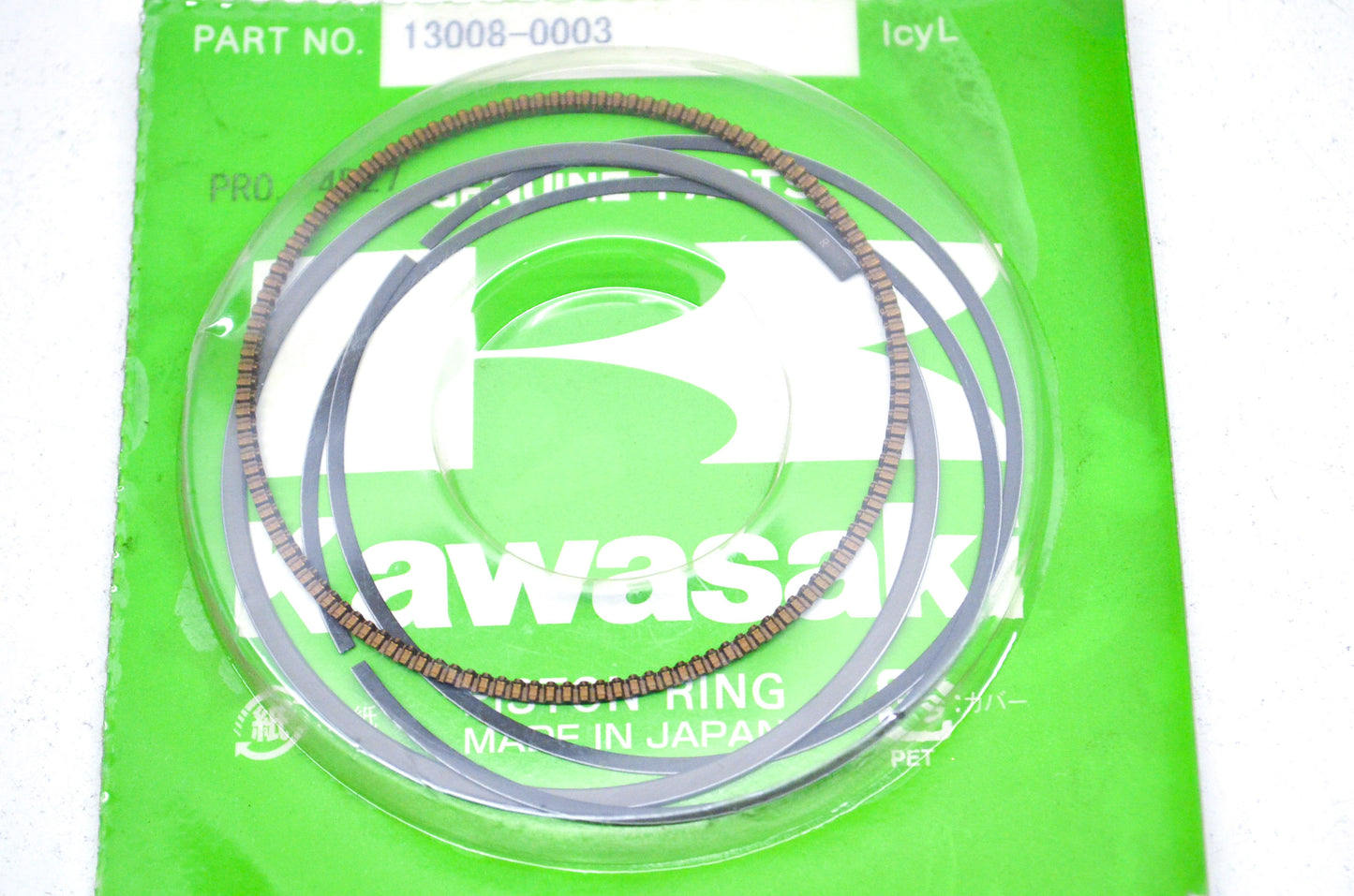 OEM Kawasaki 13008-0003 Piston Ring Set NOS