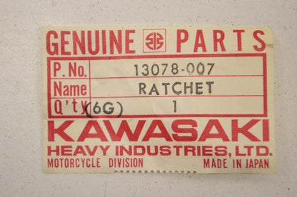 OEM Kawasaki 13078-007 Ratchet NOS
