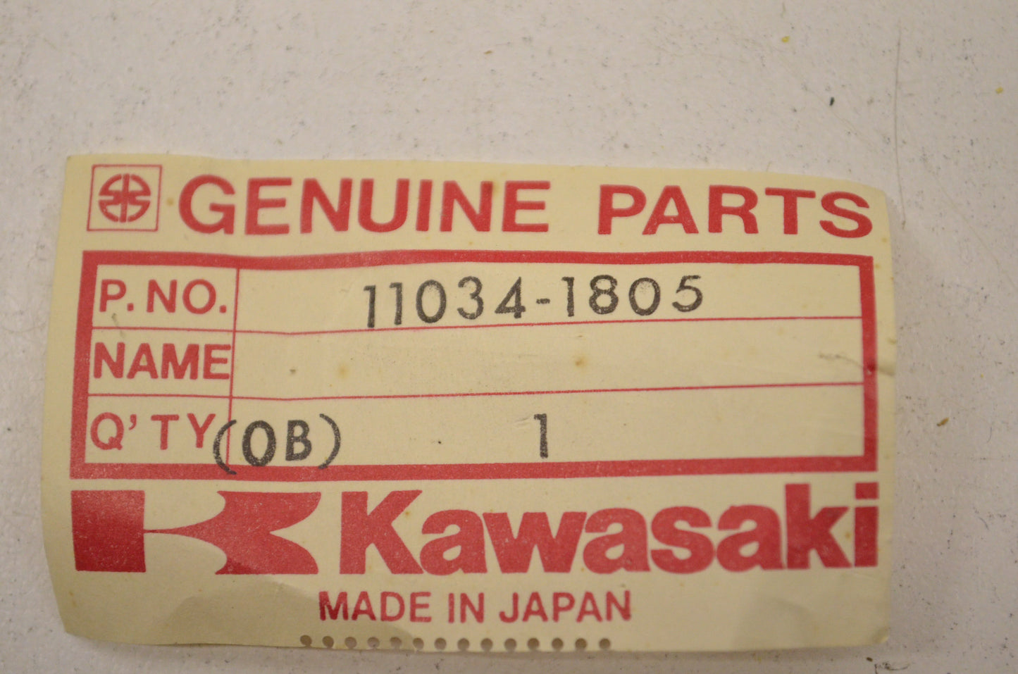 OEM Kawasaki 11034-1805 Throttle Cable Bracket NOS