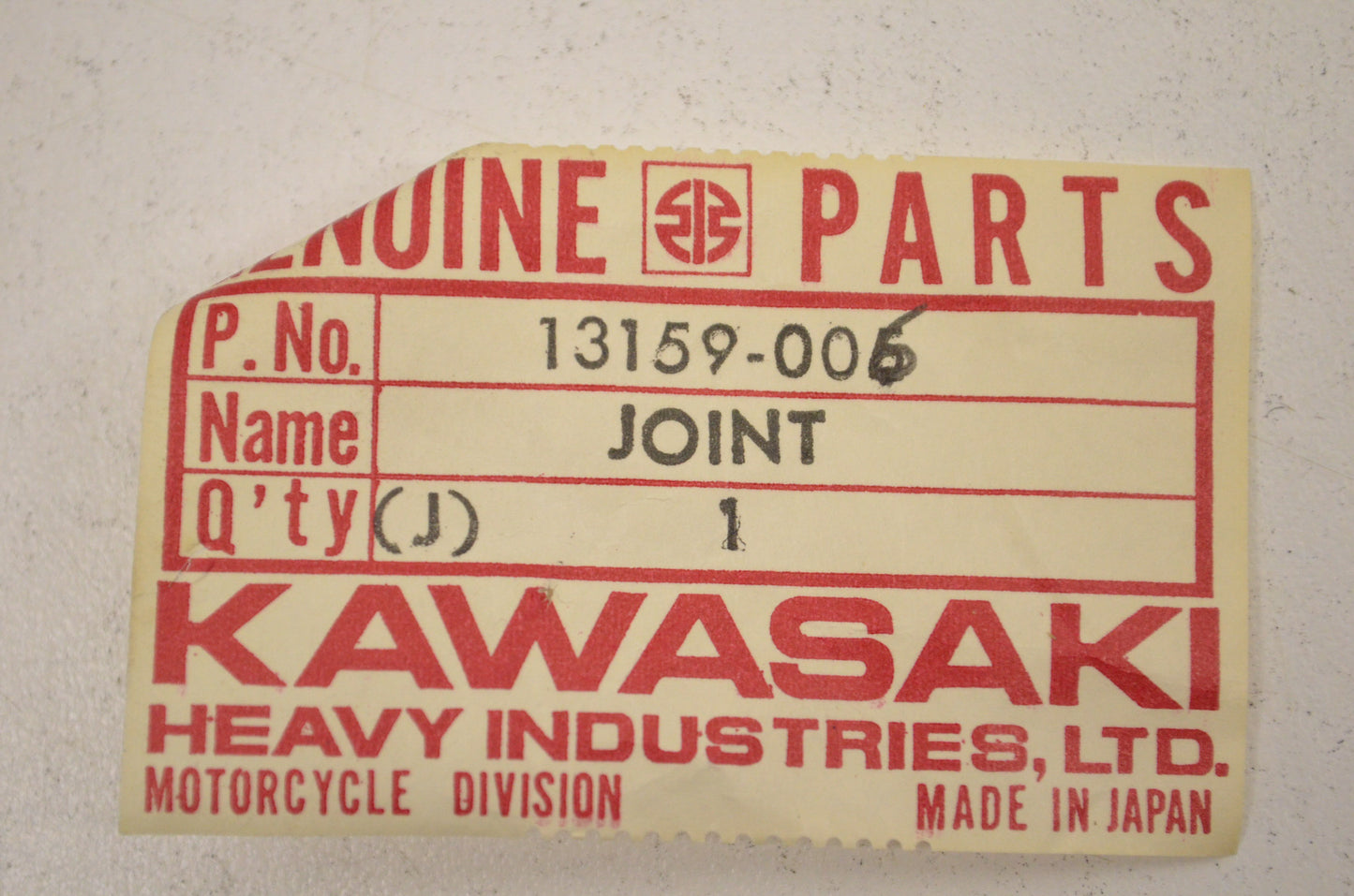OEM Kawasaki 13159-006 Joint NOS