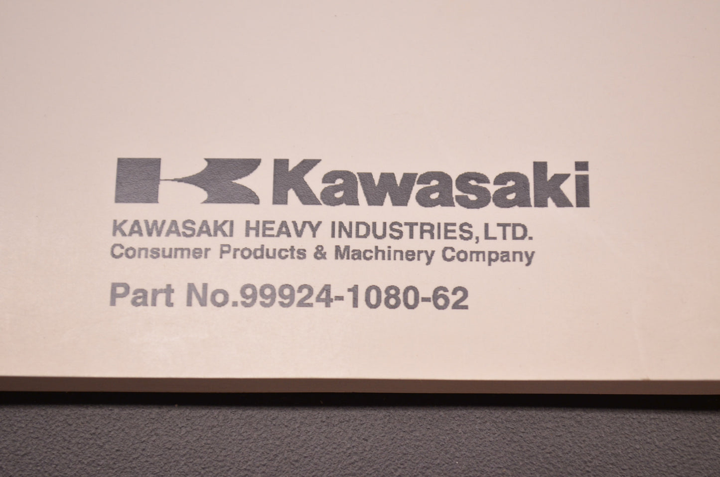 OEM Kawasaki 99924-1080-62 Service Manual Supplement KL650A NOS