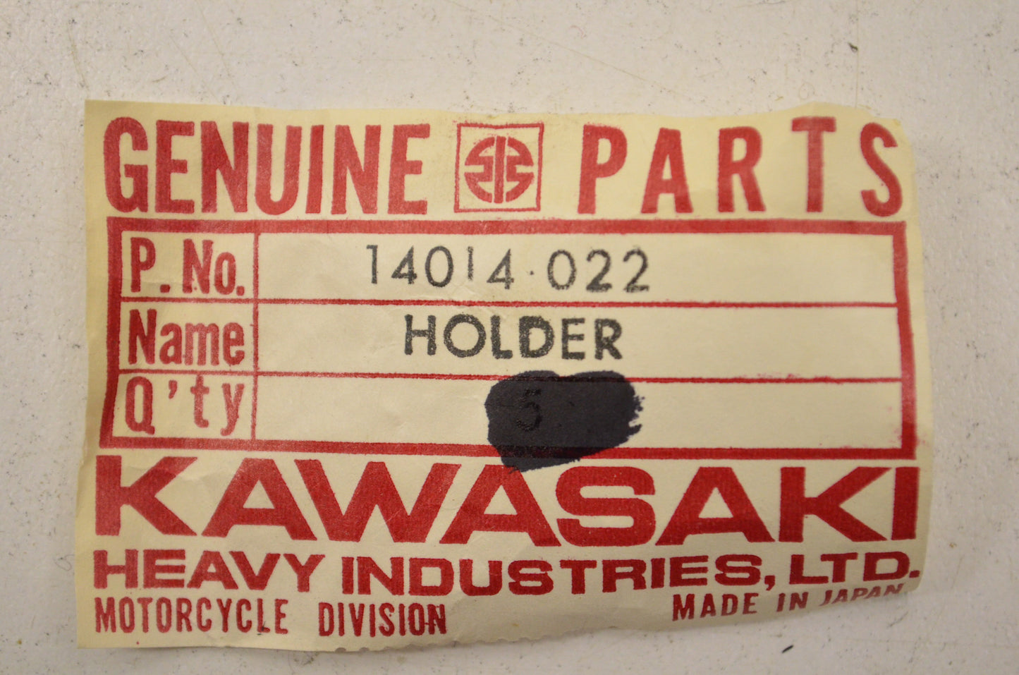 OEM Kawasaki 14014-022 Mission Bearing Holder NOS