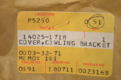 Cowling Bracket Cover NOS