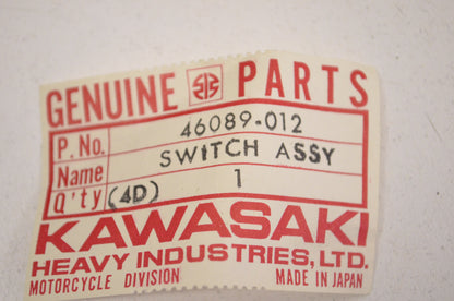 OEM Kawasaki 46089-012 Left Hand Switch Assembly NOS
