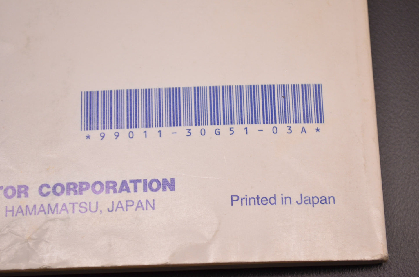 OEM Suzuki 99011-30G51-03A Owner's Manual GSX-R750K5
