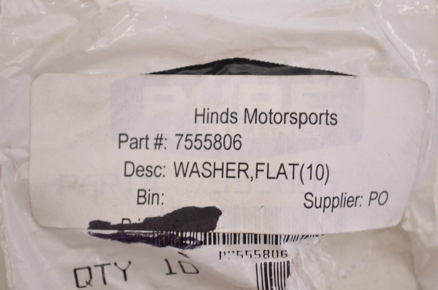 OEM Polaris 7555806 Flat Washer Qty 4 NOS