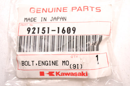 OEM Kawasaki 92151-1609 Engine Bracket Bolt 18mm NOS