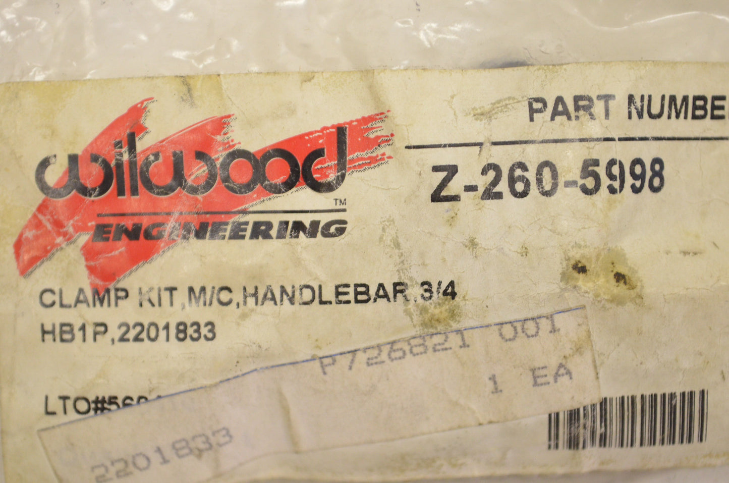 Polaris Handlebar Clamp Kit NOS