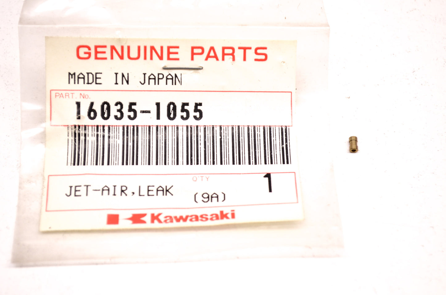 New OEM Kawasaki Leak Air Jet 16035-1055 NOS