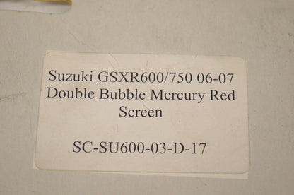 TechnaFlo SC-SU600-03-D-17, 202077 Suzuki Double Bubble Mercury Red Windscreen N