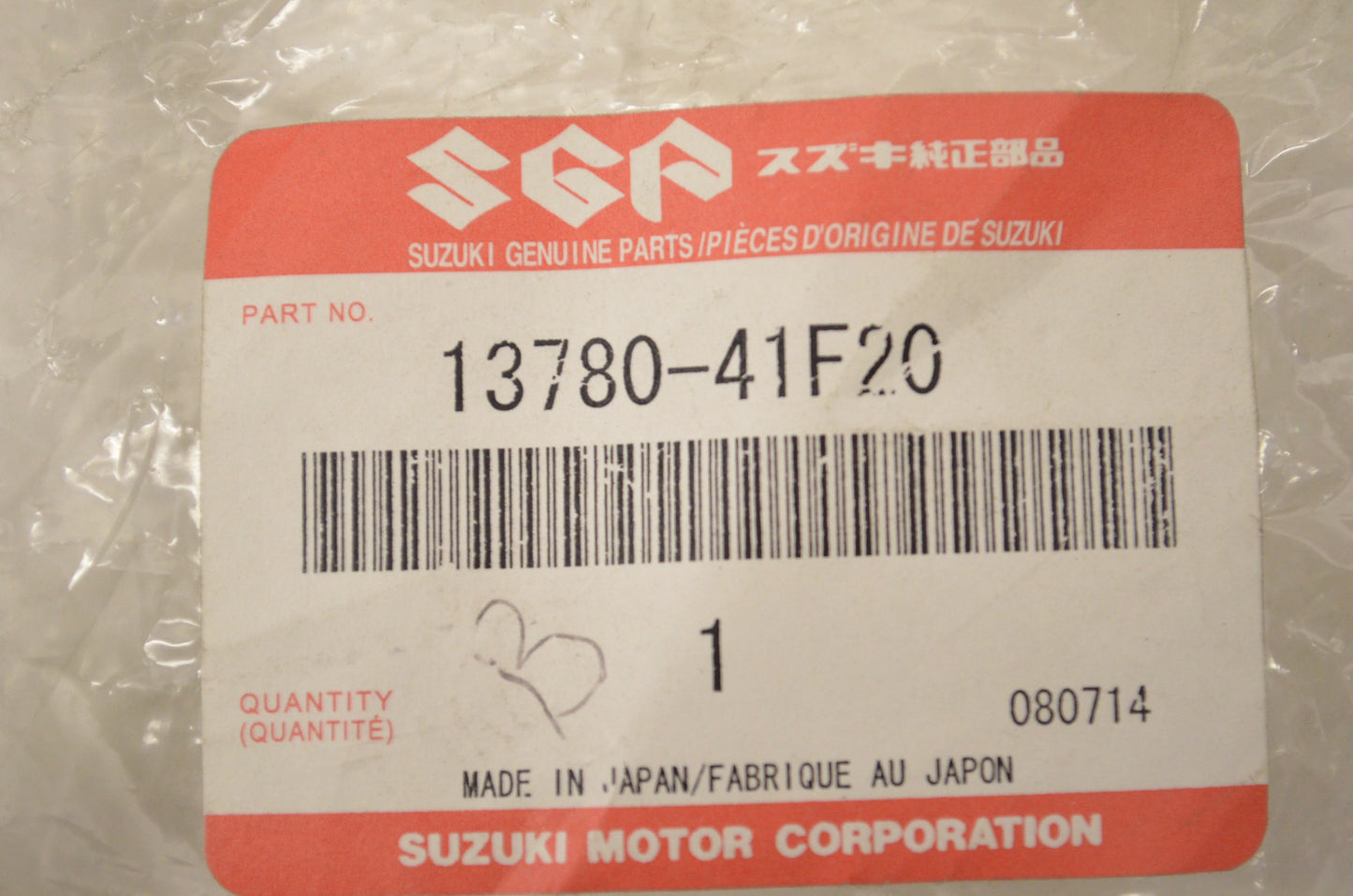 OEM Suzuki 13780-41F20 Air Filter Assembly NOS
