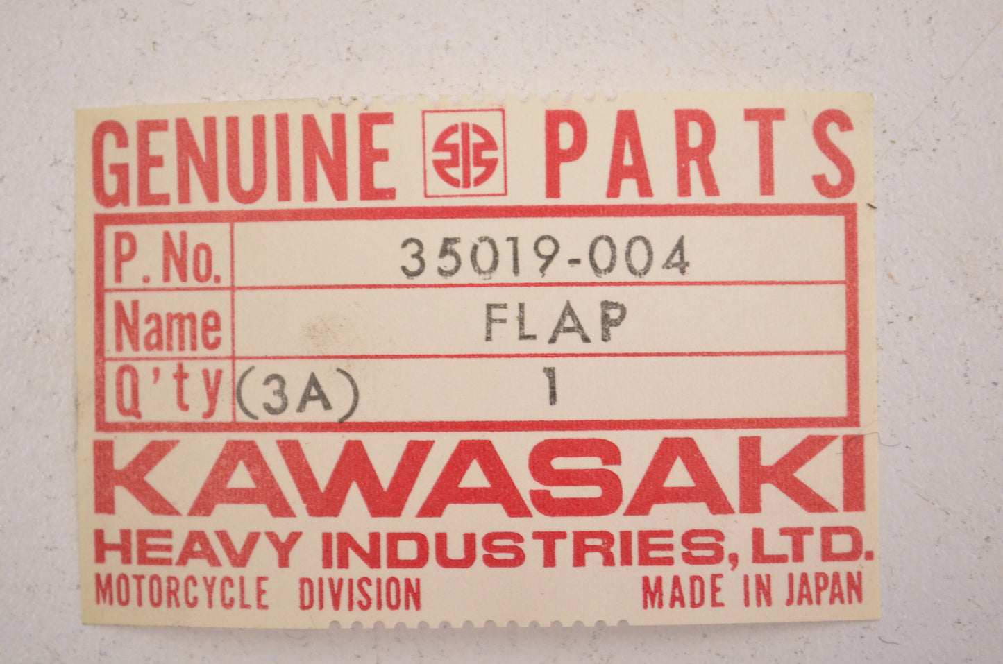 Rubber Front Fender Flap NOS