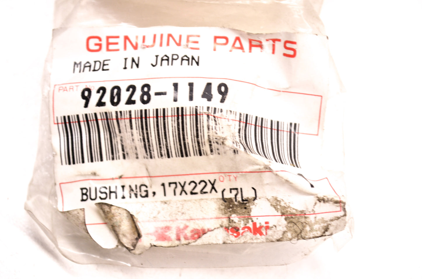 OEM Kawasaki 92028-1149 Bushing 17X22X21.1 NOS