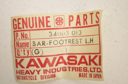 Left Hand Footrest Bar NOS