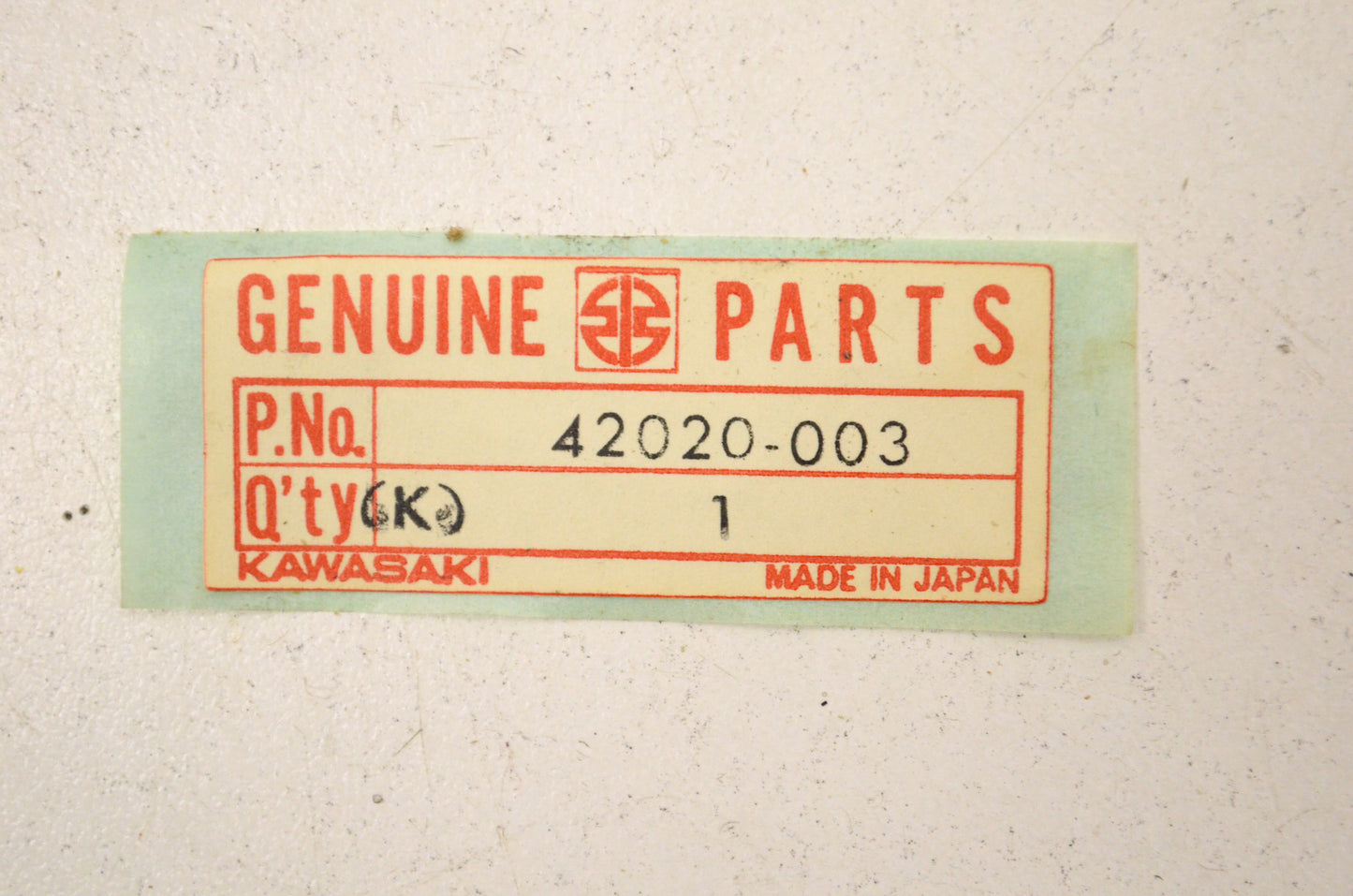 OEM Kawasaki 42020-003 Brake Shoe Spring NOS