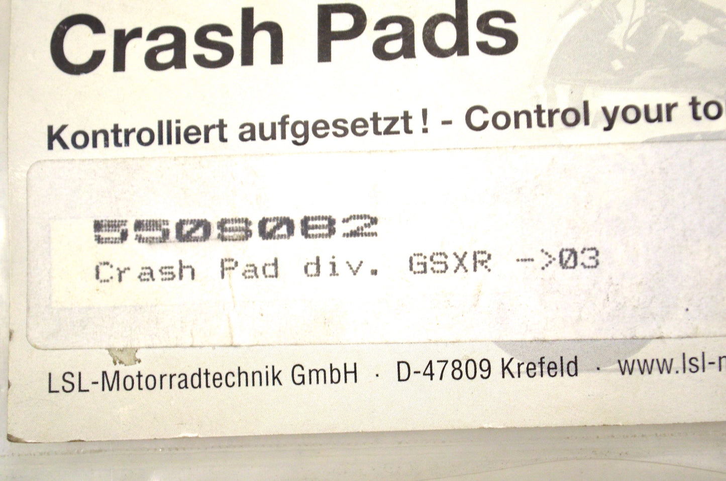 LSL 550S082 Crash Pads NOS