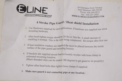 E-Line Pipe Guard/ Heat Shield NOS