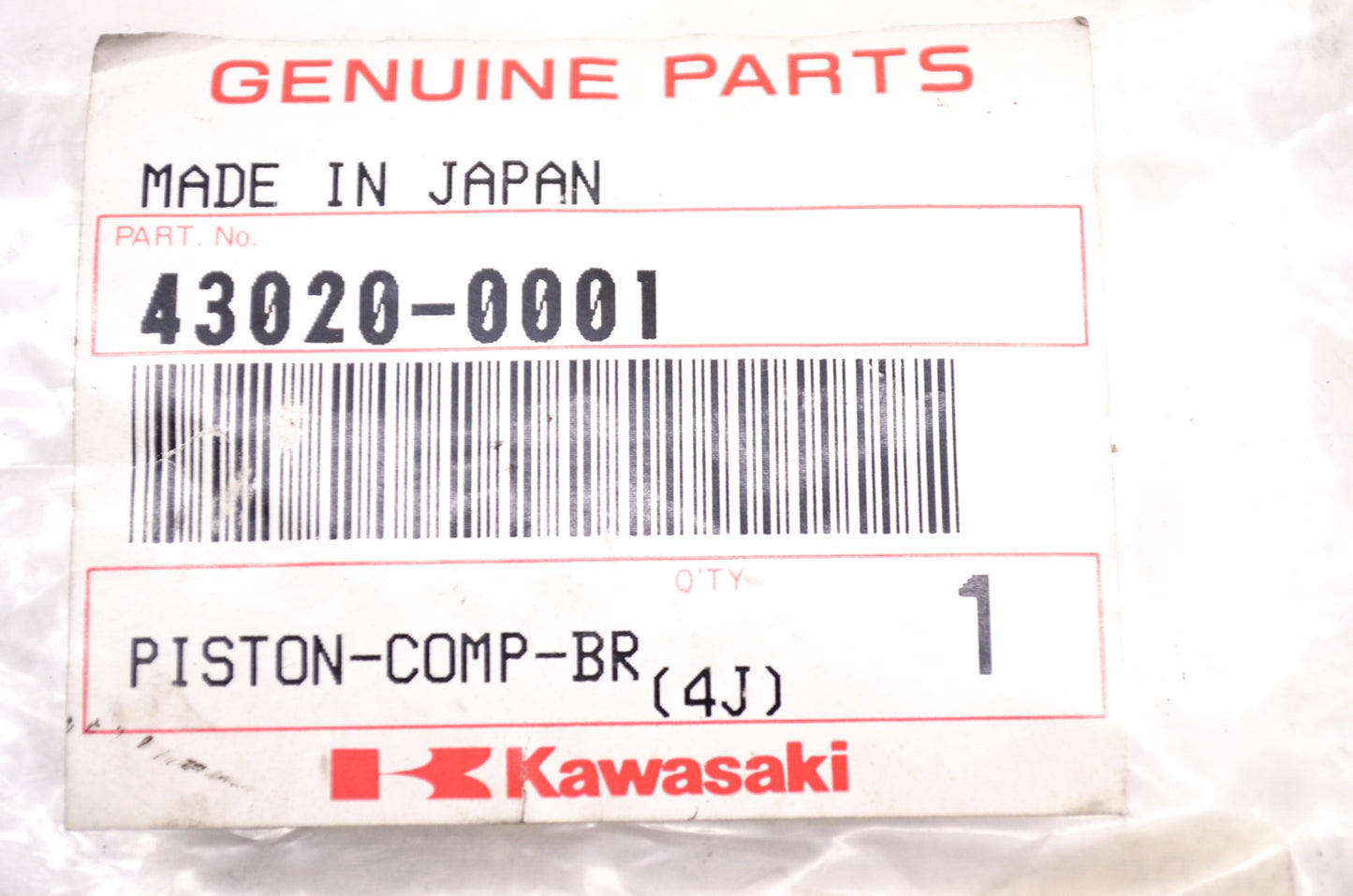 OEM Kawasaki 43020-0001 Brake Piston NOS