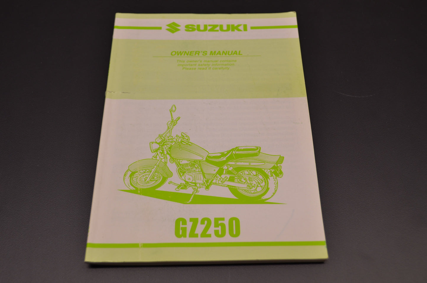 OEM Suzuki 99011-13F52-03A Owner's Manual GZ250K1 200