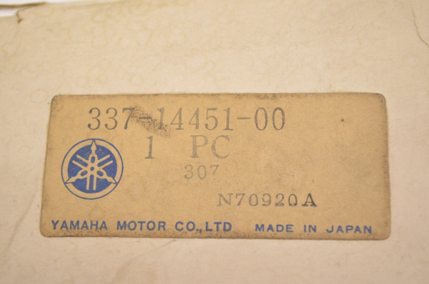OEM Yamaha 337-14451-00-00 Air Cleaner Element NOS