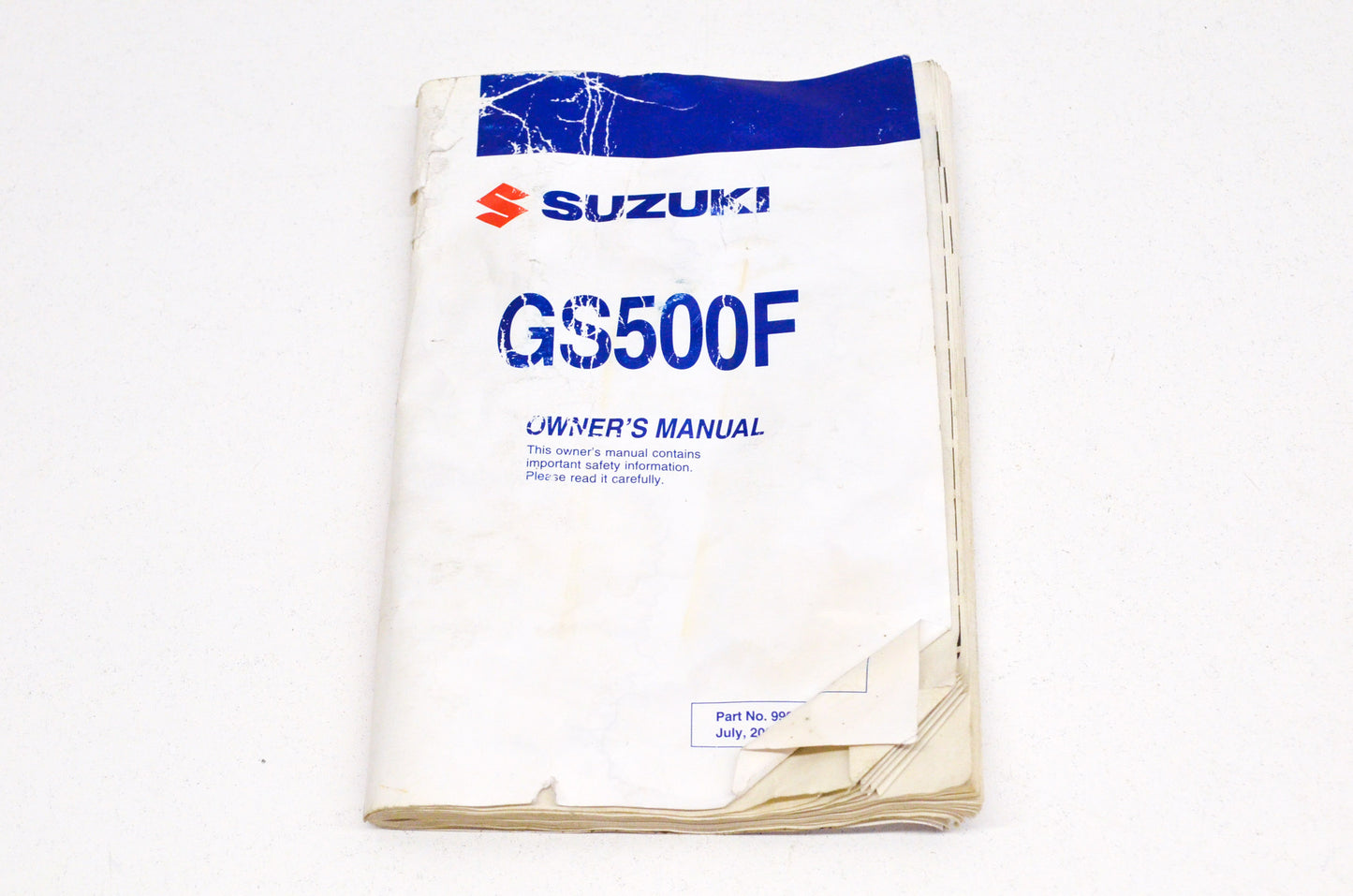 OEM Suzuki 99011-01D70-03A Owner's Manual GS500FK9
