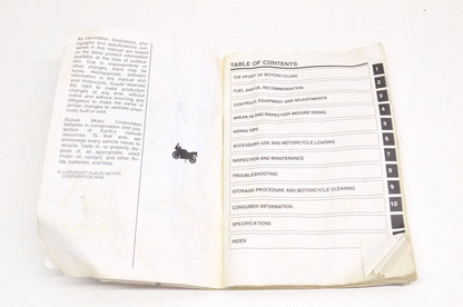 OEM Suzuki 99011-01D70-03A Owner's Manual GS500FK9