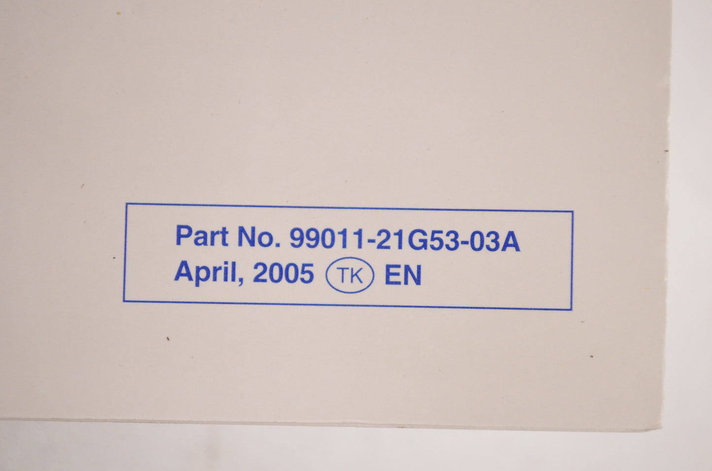OEM Suzuki 99011-21G53-03A Owner's Manual LT-Z250K6 2 NOS