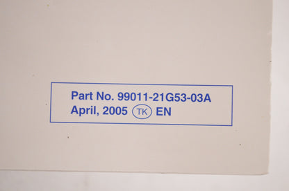 OEM Suzuki 99011-21G53-03A Owner's Manual LT-Z250K6 2 NOS