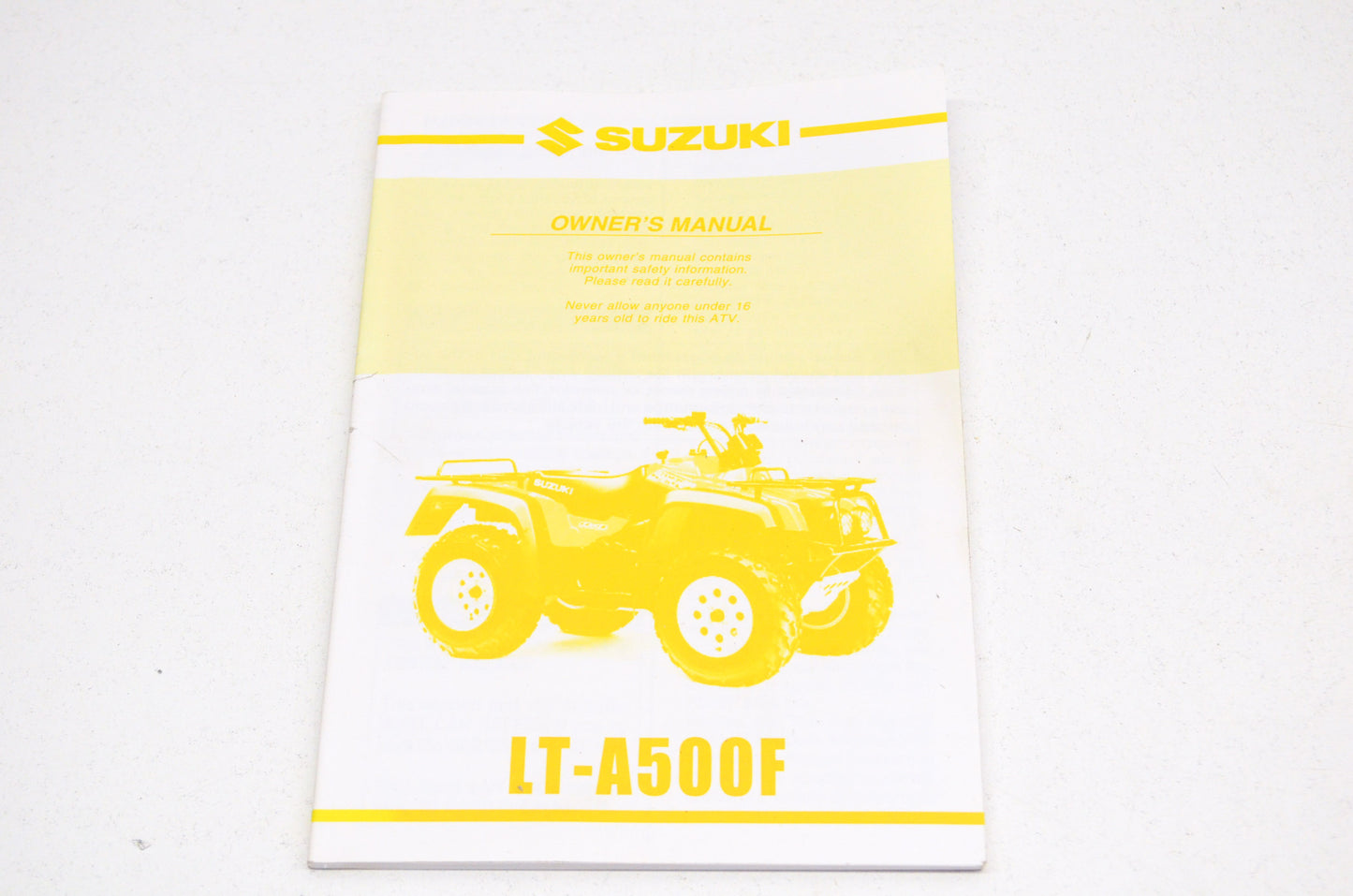 OEM Suzuki 99011-09F60-03A Owner's Manual LT-A500FY 2 NOS