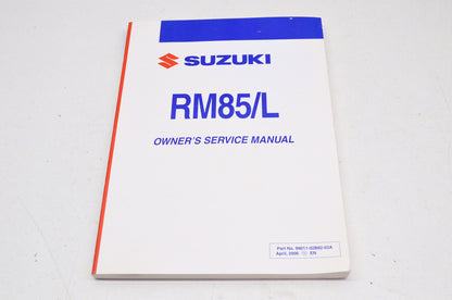 OEM Suzuki 99011-02B82-03A Owner's & Service Manual RM85/LK7 NOS
