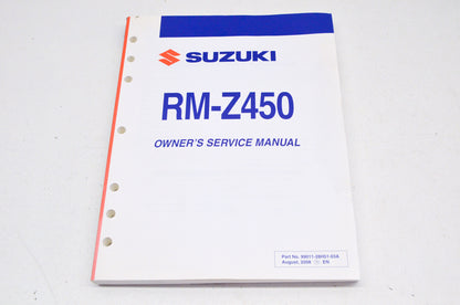 OEM Suzuki 99011-28H51-03A Owner's & Service Manual RM-Z450K9 NOS