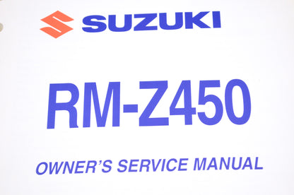 OEM Suzuki 99011-28H51-03A Owner's & Service Manual RM-Z450K9 NOS