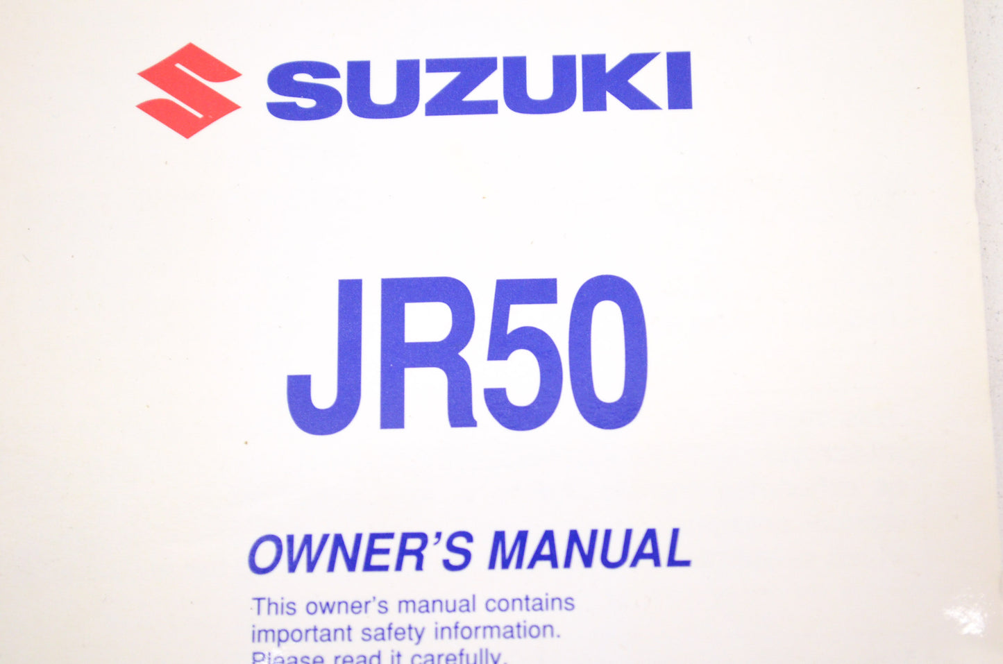 OEM Suzuki 99011-04493-03A Owner's Manual JR50K6 2006 NOS