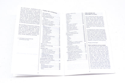 OEM Suzuki 99011-24C50-03A Owner's Manual