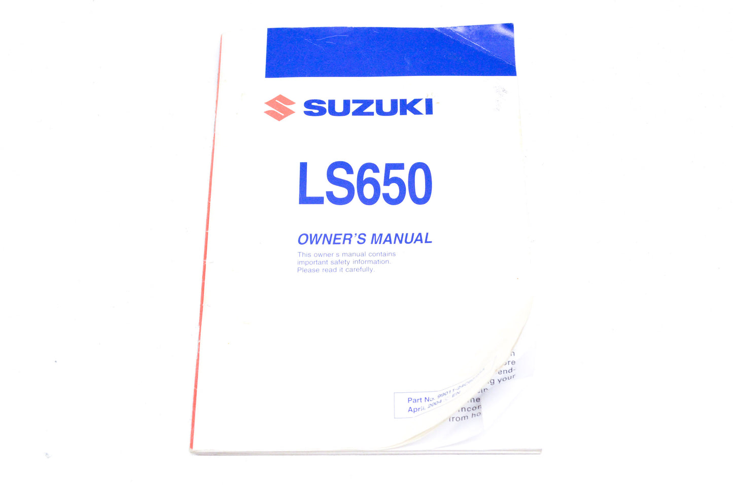 OEM Suzuki 99011-24C60-03A Owner's Manual LS650K5 200