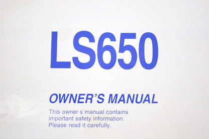 OEM Suzuki 99011-24C60-03A Owner's Manual LS650K5 200