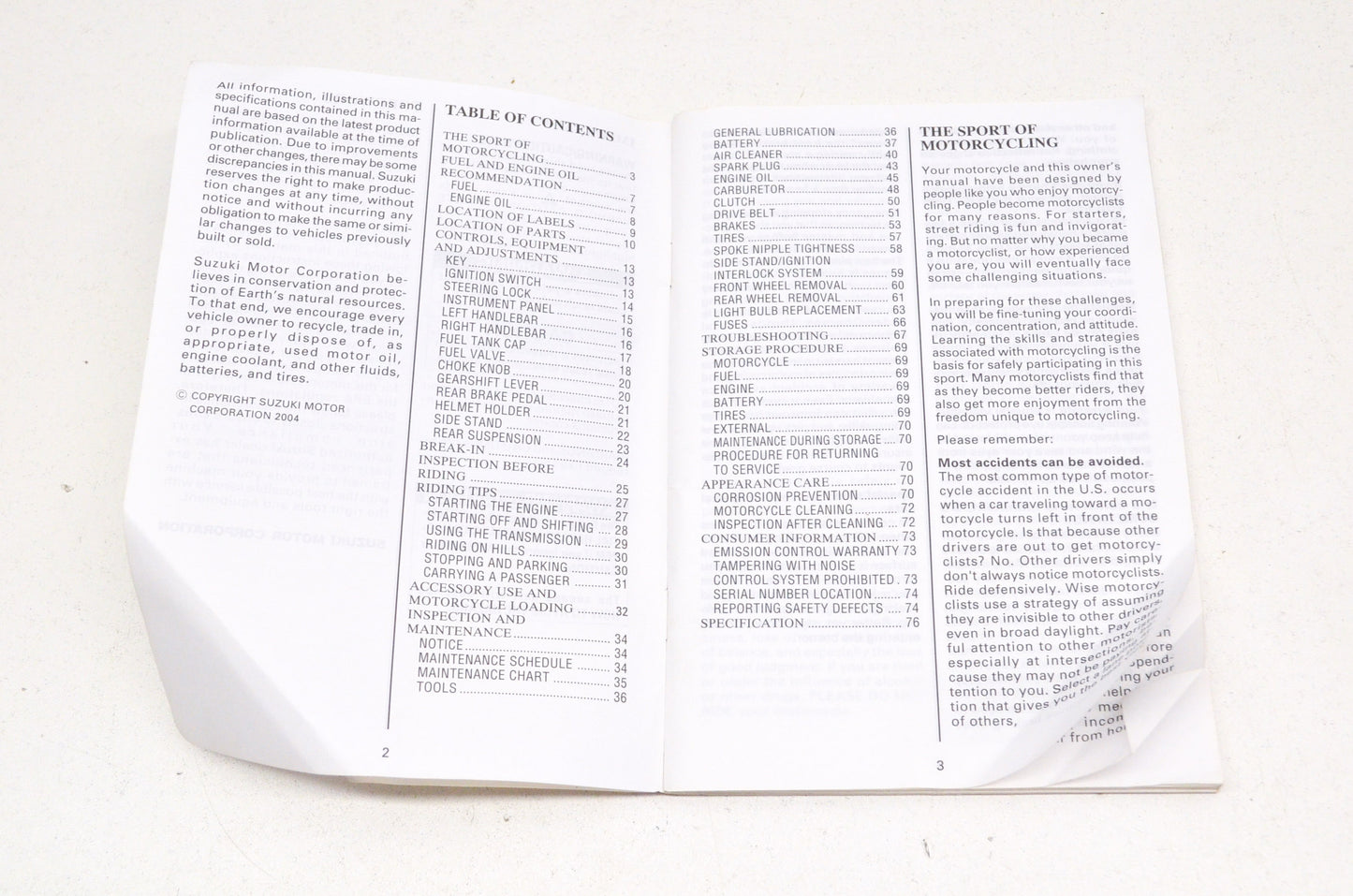 OEM Suzuki 99011-24C60-03A Owner's Manual LS650K5 200