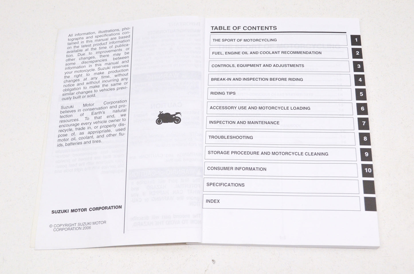 OEM Suzuki 99011-01H51-03A Owner's Manual GSX-R600K7 NOS