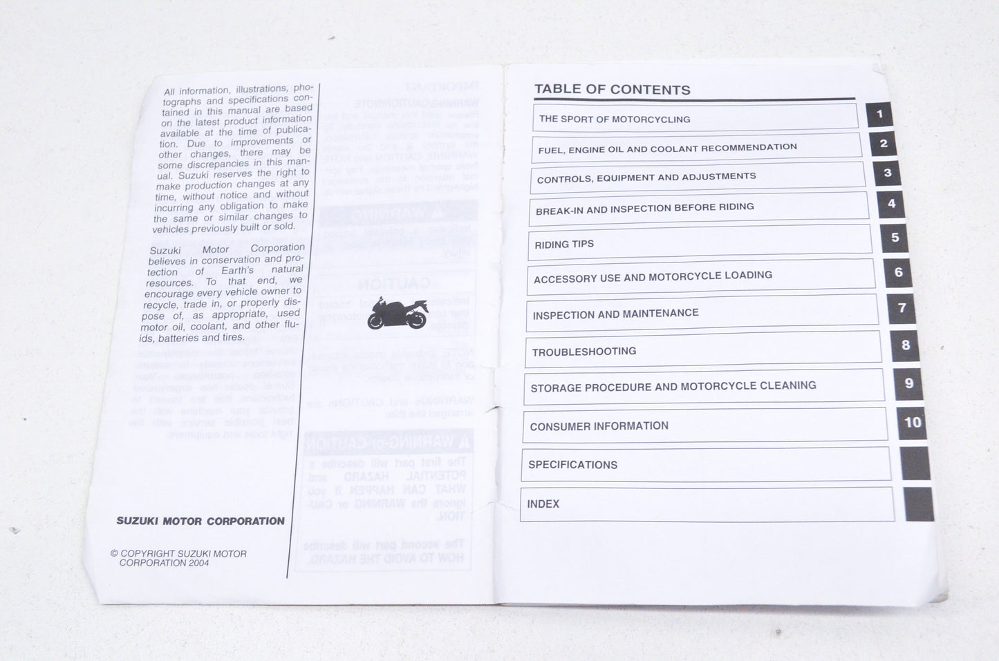 OEM Suzuki 99011-30G51-03A Owner's Manual GSX-R750K5