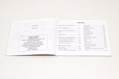 OEM Yamaha Owner's Manual XJ600SH/SHC