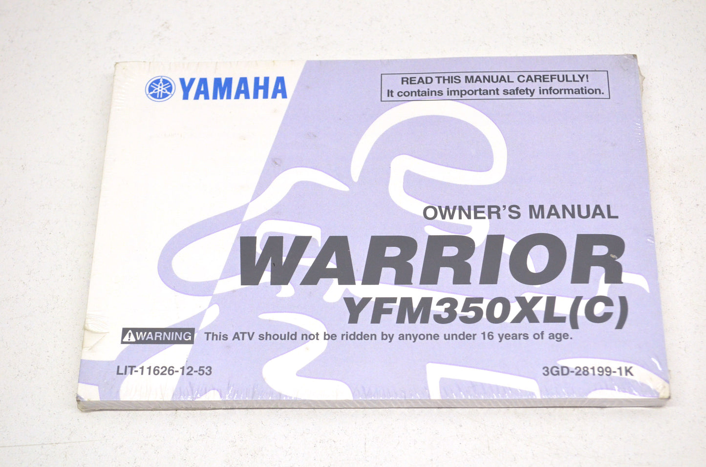 OEM Yamaha LIT-11626-12-53 YFM350XL(C) WARRIO Owner's Manual NOS