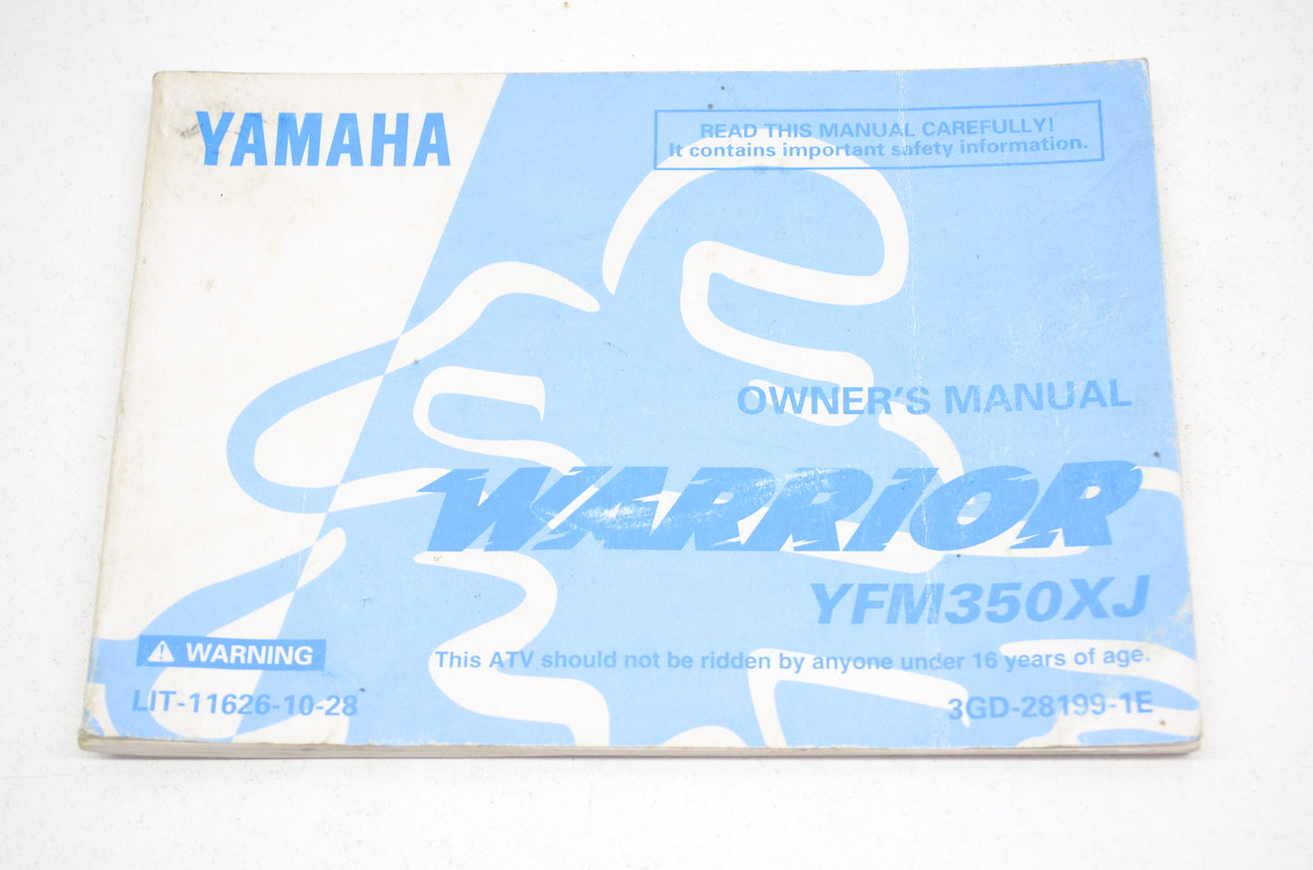 OEM Yamaha LIT-11626-10-28 YFM350XJ Owner's Manual