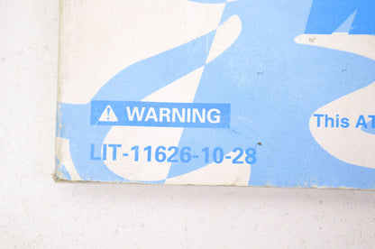 OEM Yamaha LIT-11626-10-28 YFM350XJ Owner's Manual