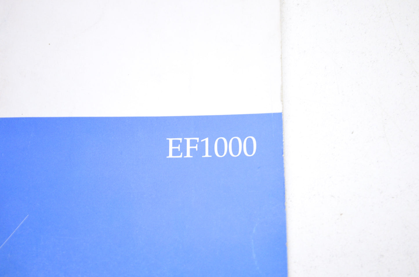 OEM Yamaha Owner's Manual EF1000 Generator
